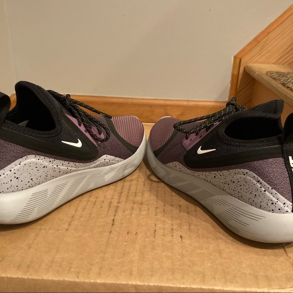 purple grey black nike running sneakers - Picture 3 of 4